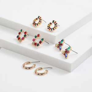 Set de 4 aros Dionisia Dorado ID