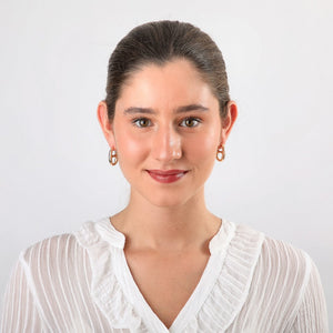 Aros Argollas Bruna Dorado Tatienne