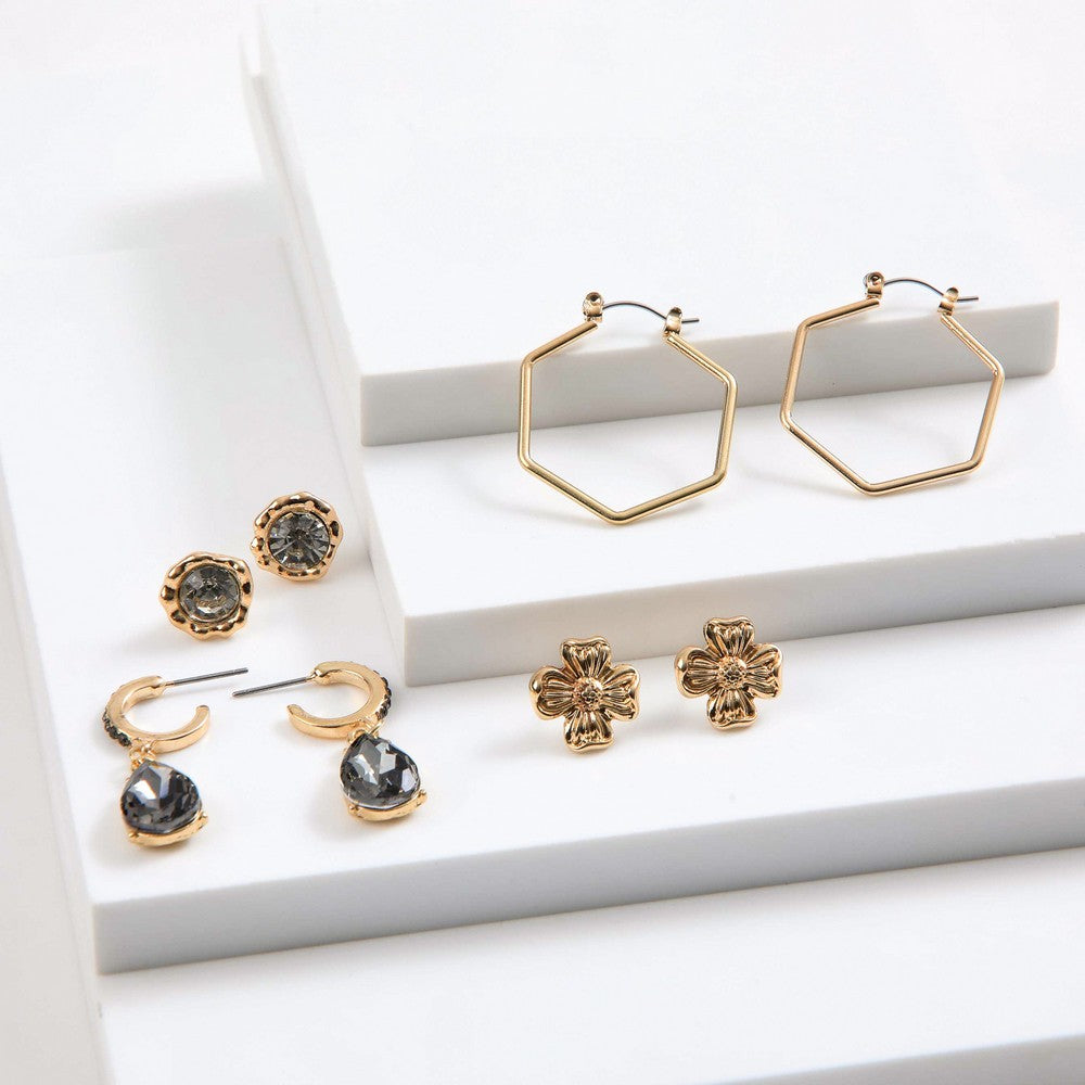 Set De Aros Nicole Dorado I-D