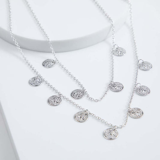 Collar Corto Cinca Plateado Tatienne