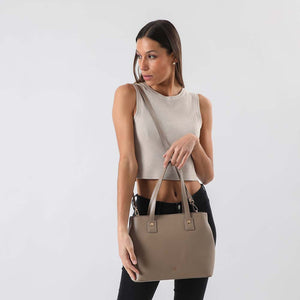 Cartera Hombro Brigitte Beige i-D