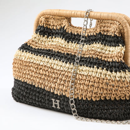 Cartera Clutch Zenda Natural Humana