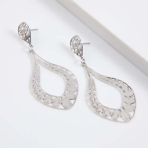 Aros Medianos Glacial Plateados Tatienne