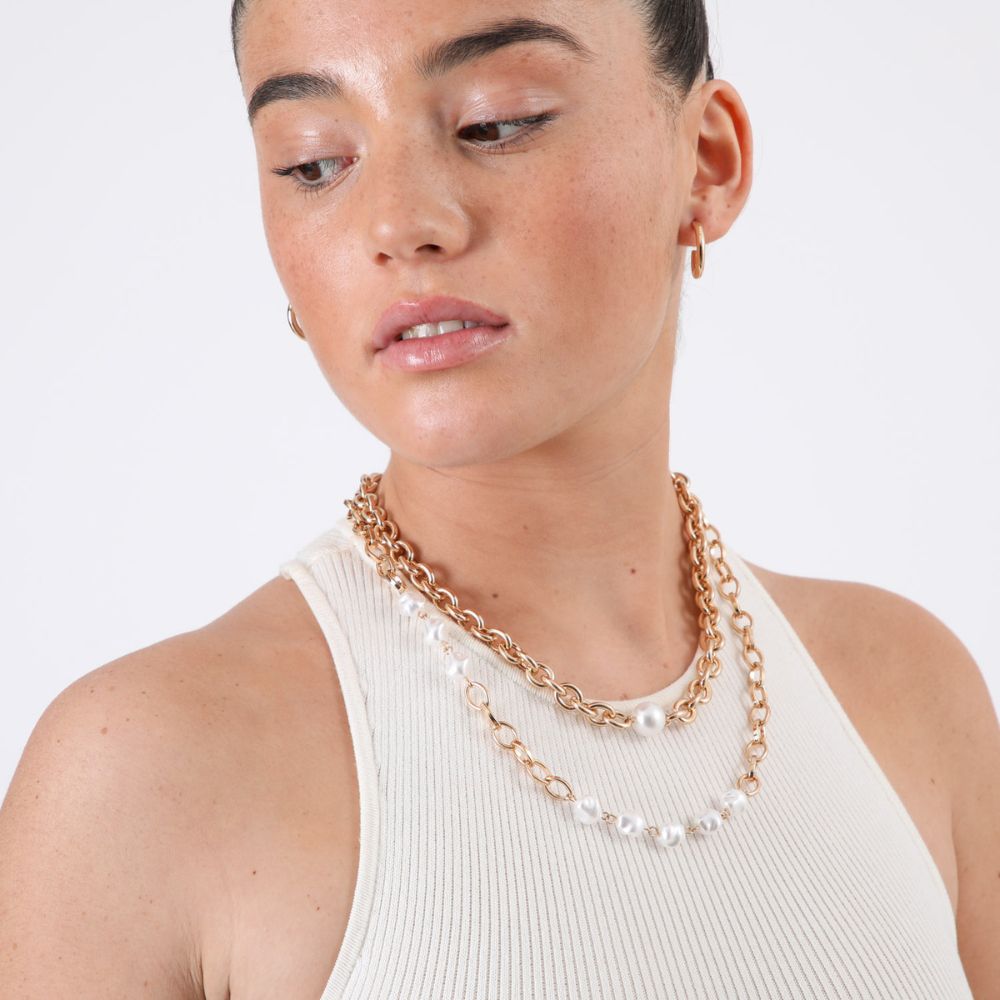 Collar Paloma Dorado ID
