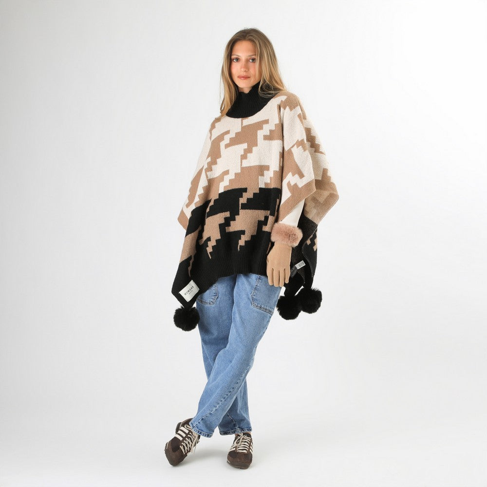 Poncho Delia Grey Humana