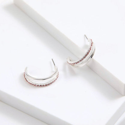 Aros Argollas Ruth Plateado I-D