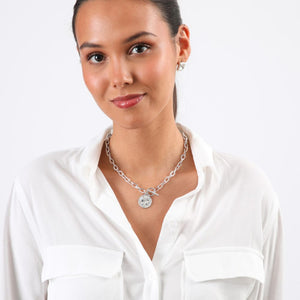 Collar Corto Parley Plateado Tatienne