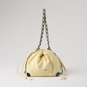 Cartera Bandolera Caty Ecocuero Amarillo Humana