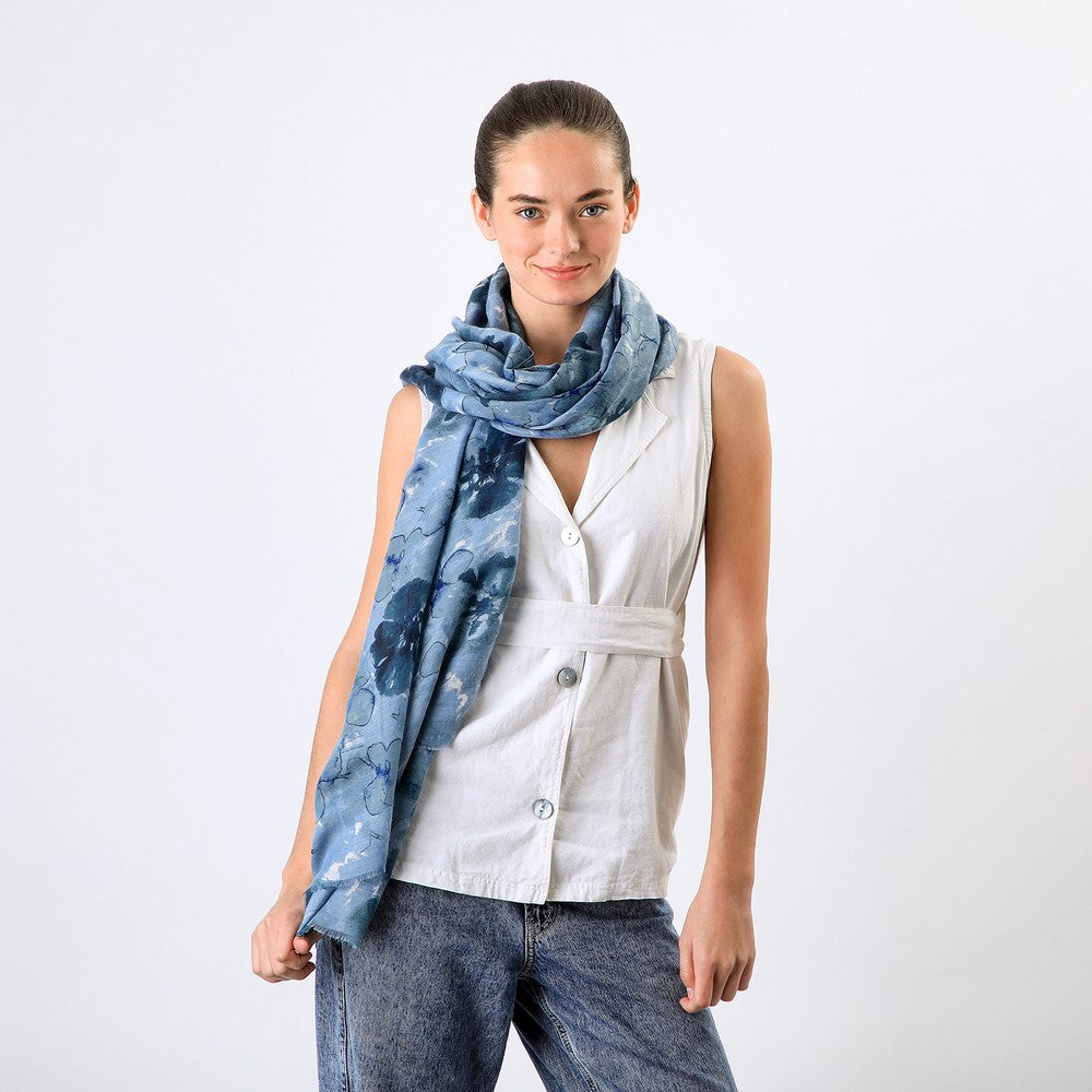 Pañuelo Estampado Kai Blue Tatienne