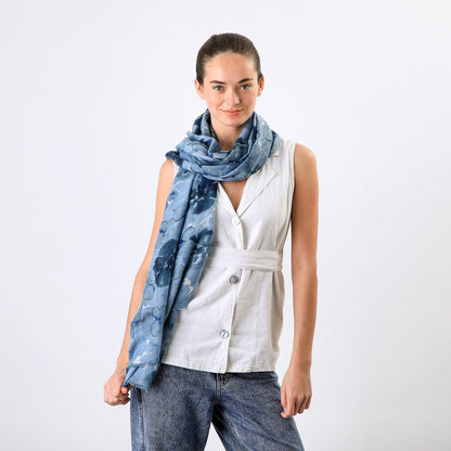 Pañuelo Estampado Kai Blue Tatienne
