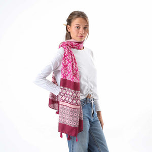 Pañuelo Estampado Tarragona Rosada Humana