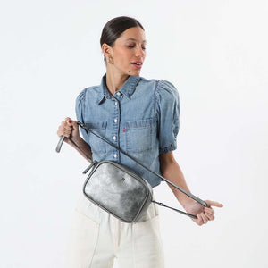 Cartera Cruzada Kalia Plateada Humana