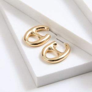 Aros Argollas Bruna Dorado Tatienne