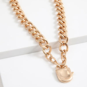 Collar Corto Lock Dorado Humana