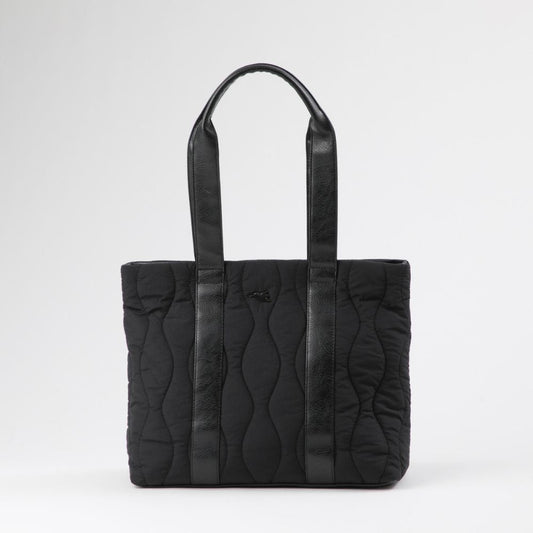 Cartera Tote Franklin Quilted negro Tatienne