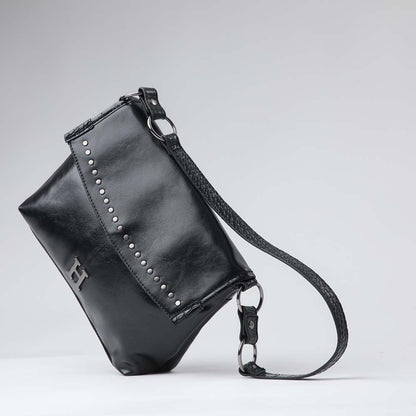 Cartera Hombro Studs Negra Humana