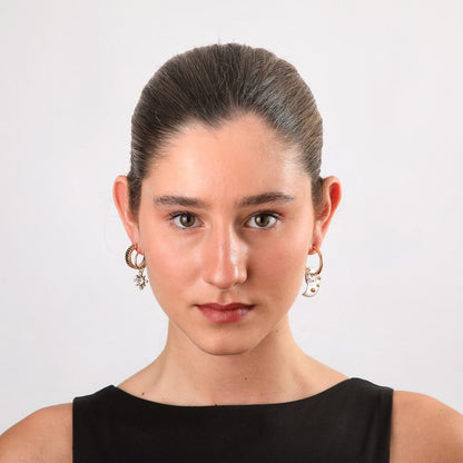 Set De Aros Frank Dorado Humana