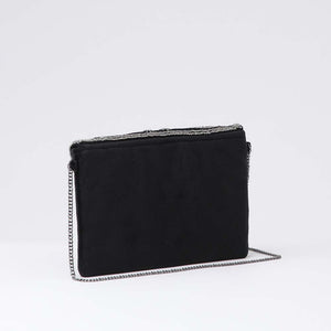 Clutch Border Plateado Tatienne