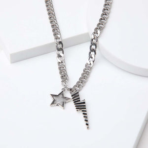 Collar Corto Trafalgar Plateado Humana