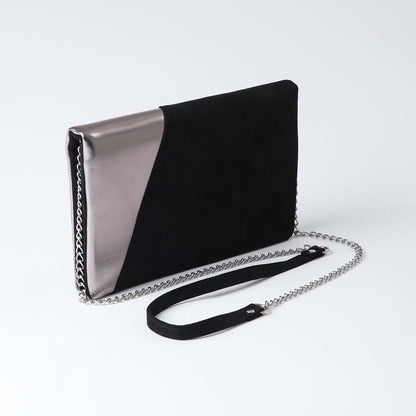 Cartera Cruzada Mia Plateada i-D