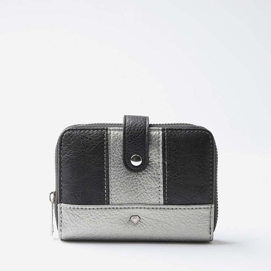 Billetera Mediana Laura Plateado i-D