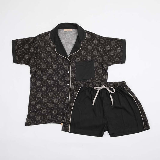 Pijama Moon Negro S Humana