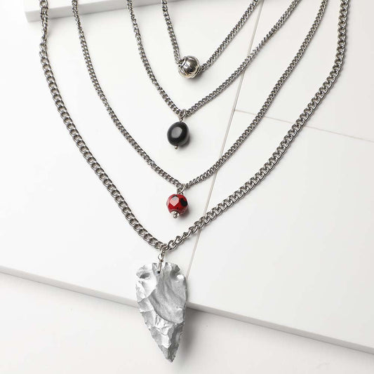Collar Corto Plateado Aurora Tatienne