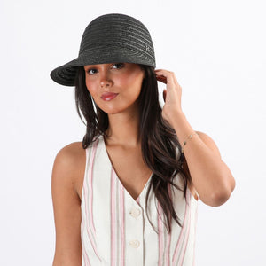 Sombrero Visera Coal Negro Humana