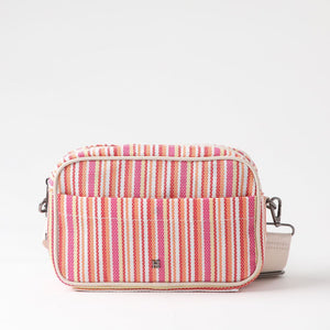 Cartera Bandolera Dilar Tejida Rosa Humana