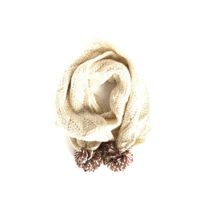 Tatienne bufanda beige rombos