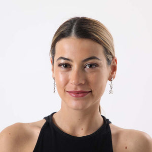 Aros Medianos Zinia Plateados Humana