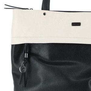 Cartera Hombro Bicolor Negra Tatienne