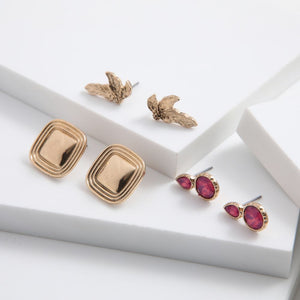 Set de 3 aros Mirlo Dorado ID