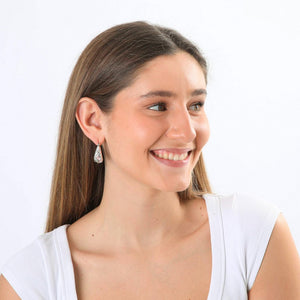 Aros Argollas Salma Plateado I-D