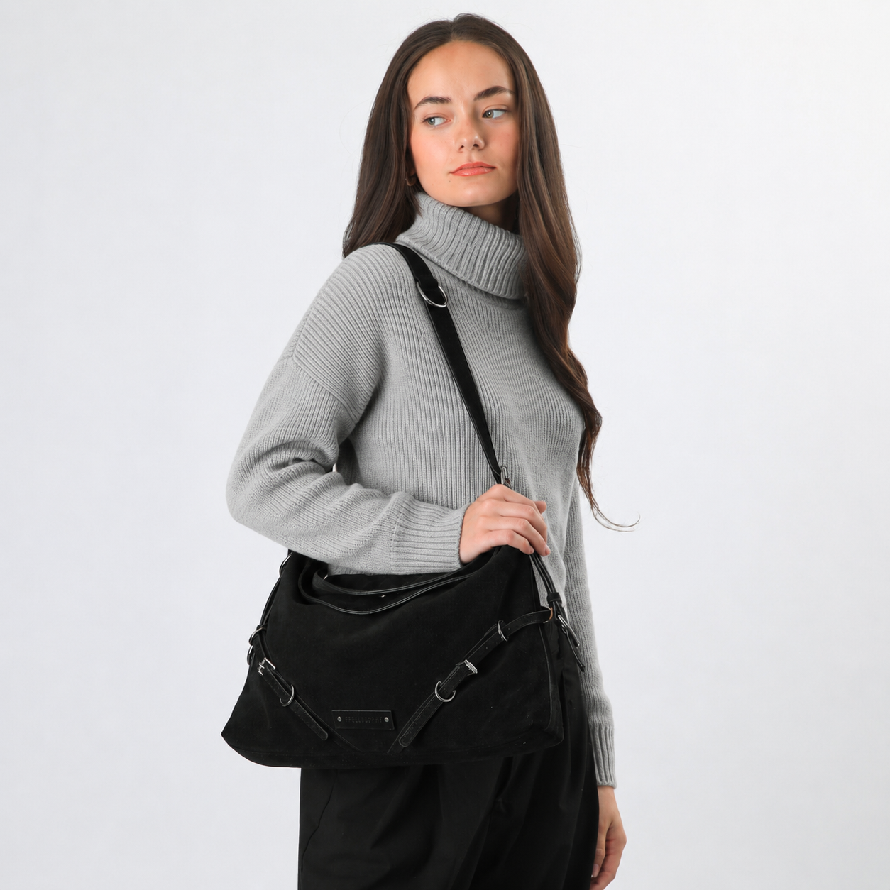Cartera Venice Suede Negro Freelosophy