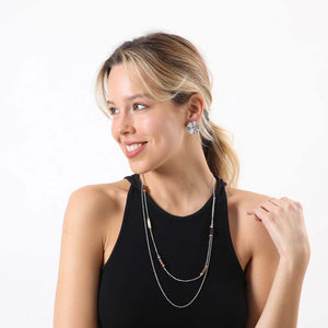 Aros Pegado Lila Plateado Humana