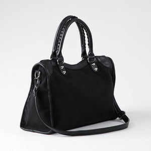Cartera Hombro Coco Suede Black Humana