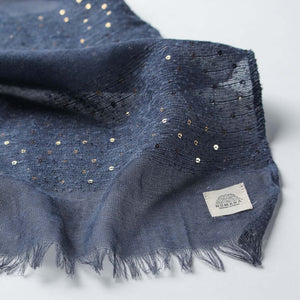 Pañuelo Liso Azul Lentejuelas Humana