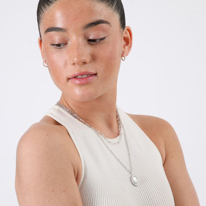 Collar Emma Plateado ID