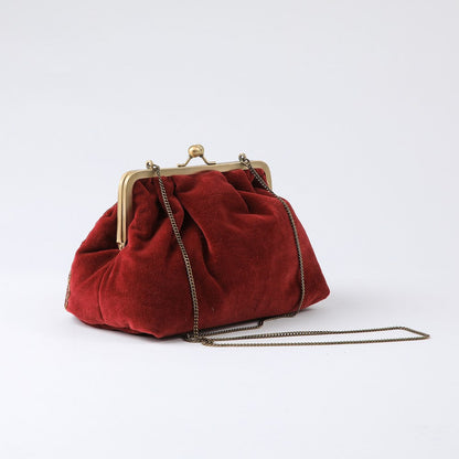 Cartera Clutch Jolie Burgundy Humana