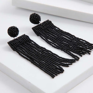 Aros Largo Starry Negro Humana