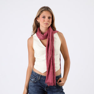 Pañuelo Liso Rosado Lurex Humana