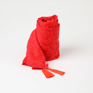 Pañuelo Estampado Bauhinia Rojo I-D