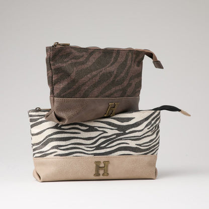 Estuche Jana Canvas Zebra Beige Humana