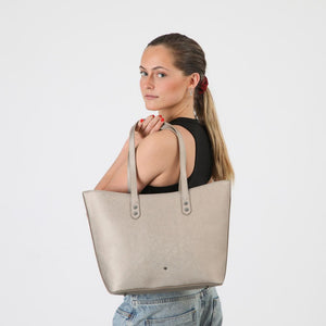 Cartera Tote Reims Ecocuero Beige ID