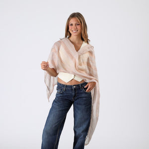 Pañuelo Liso Ian Lineas Beige Humana