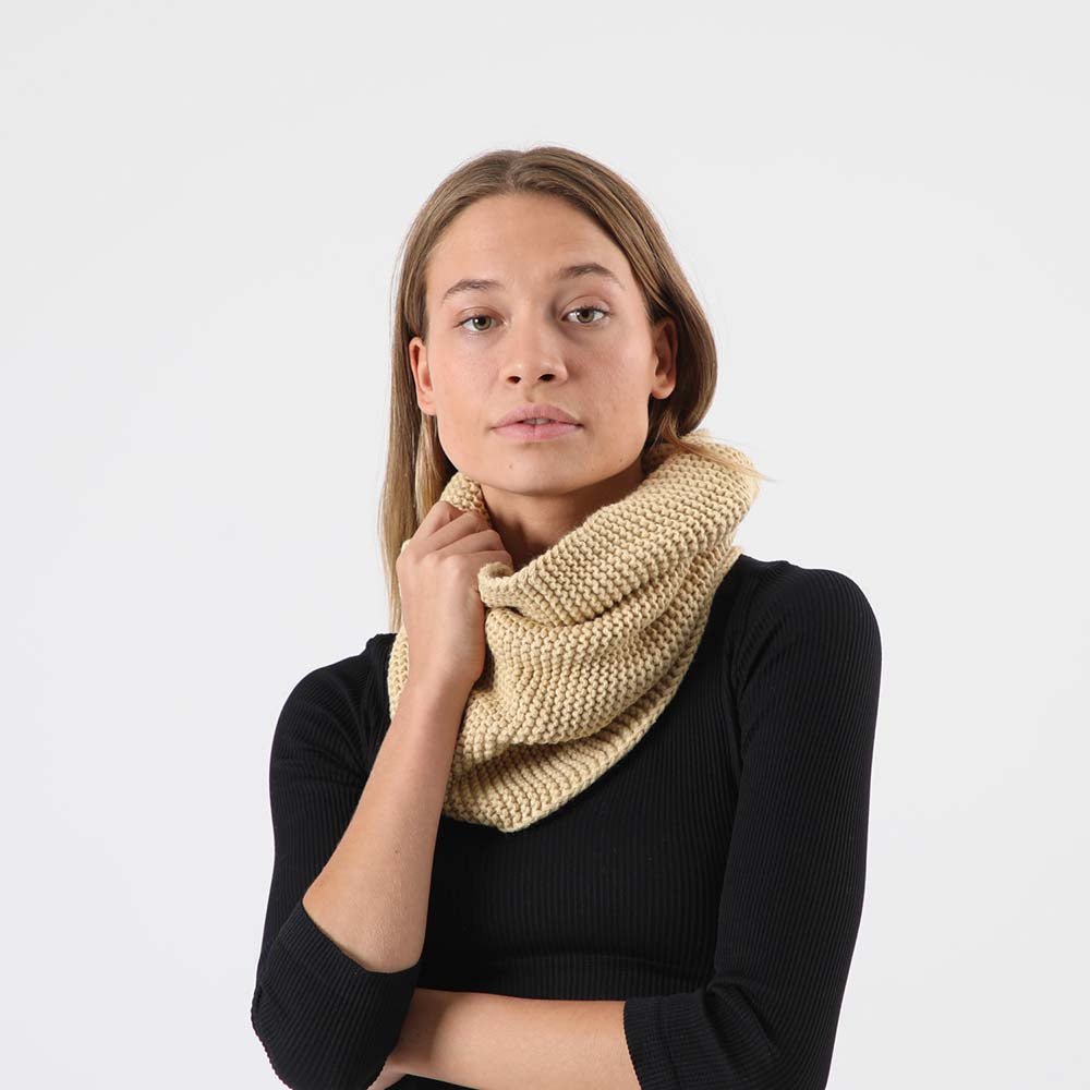 Cuello Tejido Basic Café i-D