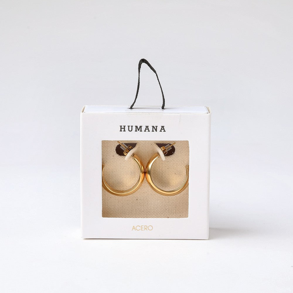Aros Argollas Matt Dorado Humana