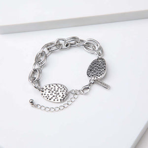 Pulsera Blanda Gava Plateada Humana