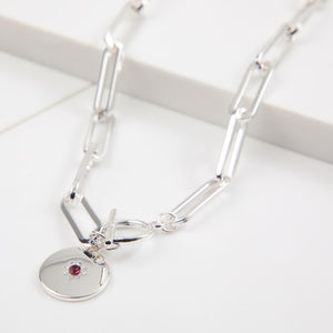 Collar Corto Sol Plateado i-D